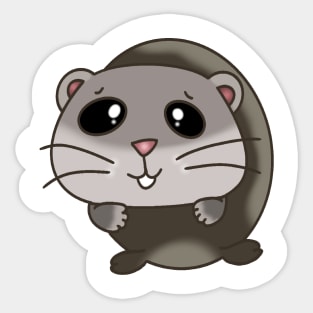 Sad hamster meme Sticker